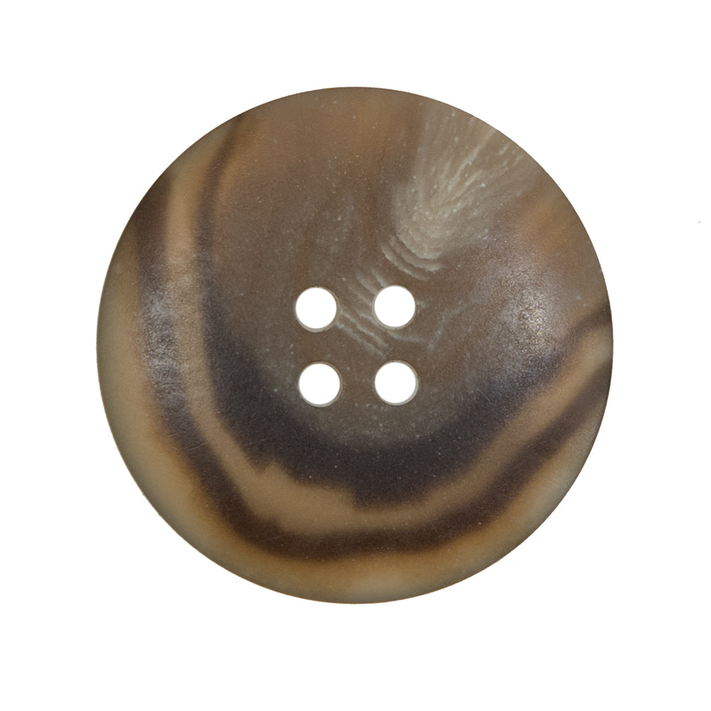Brown and Beige Plastic 4-Hole Button - 44L/28mm - Joann Fabrics
