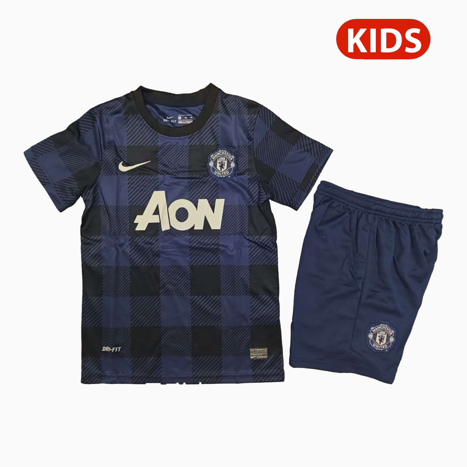 Retro Manchester United 2013-14 Away Kids Kit - UnitedFutballJersey