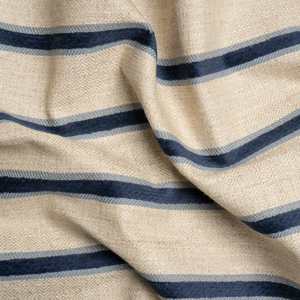 Crypton Midnight Chenille Striped Birdseye Upholstery Twill - Joann Fabrics