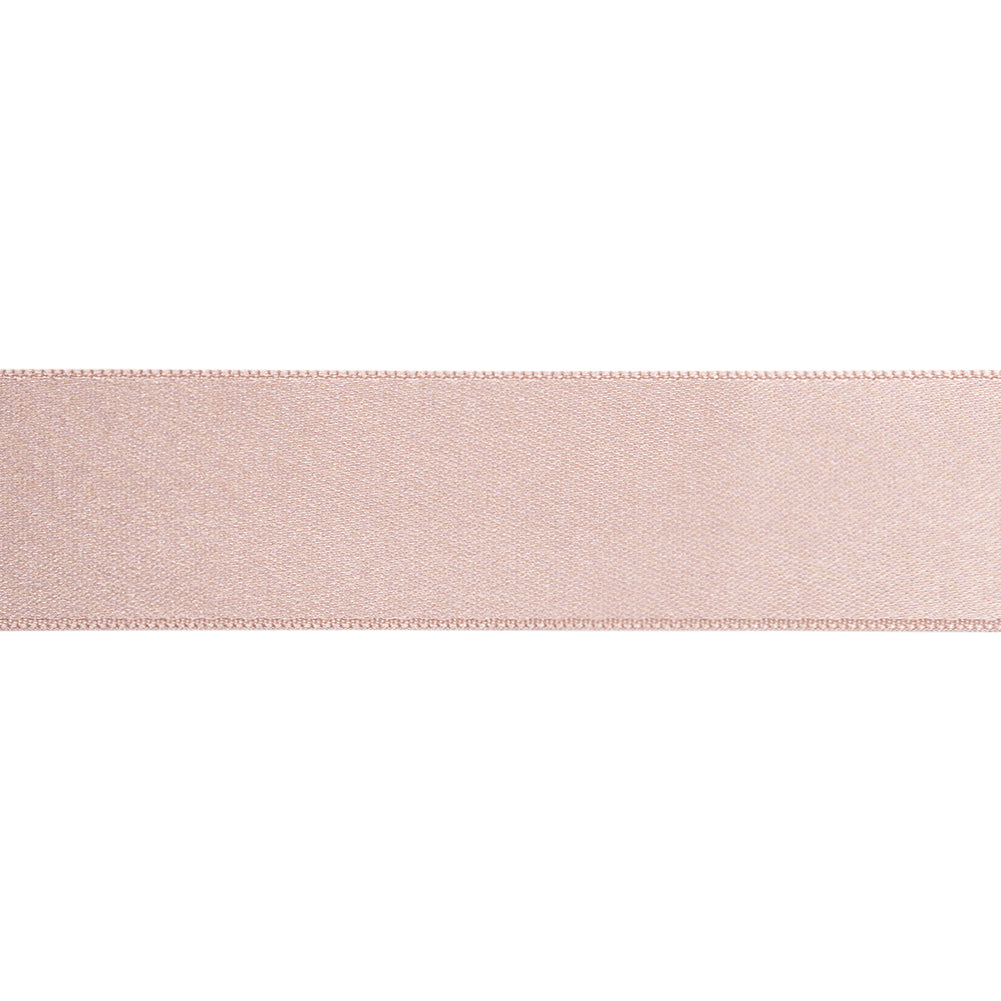 Dusty Rose Double Face French Satin Ribbon - 1