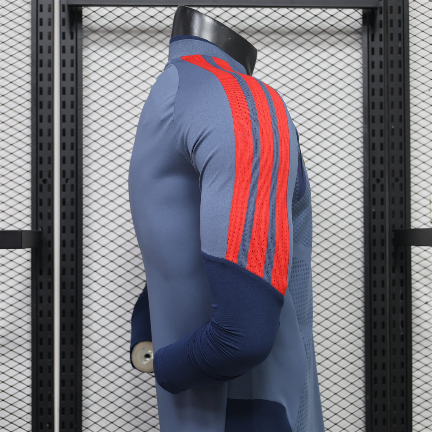 Bayern Munich 26-27 Grey Blue Long Sleeves Training Jersey - Player Version - UnitedFutballJersey