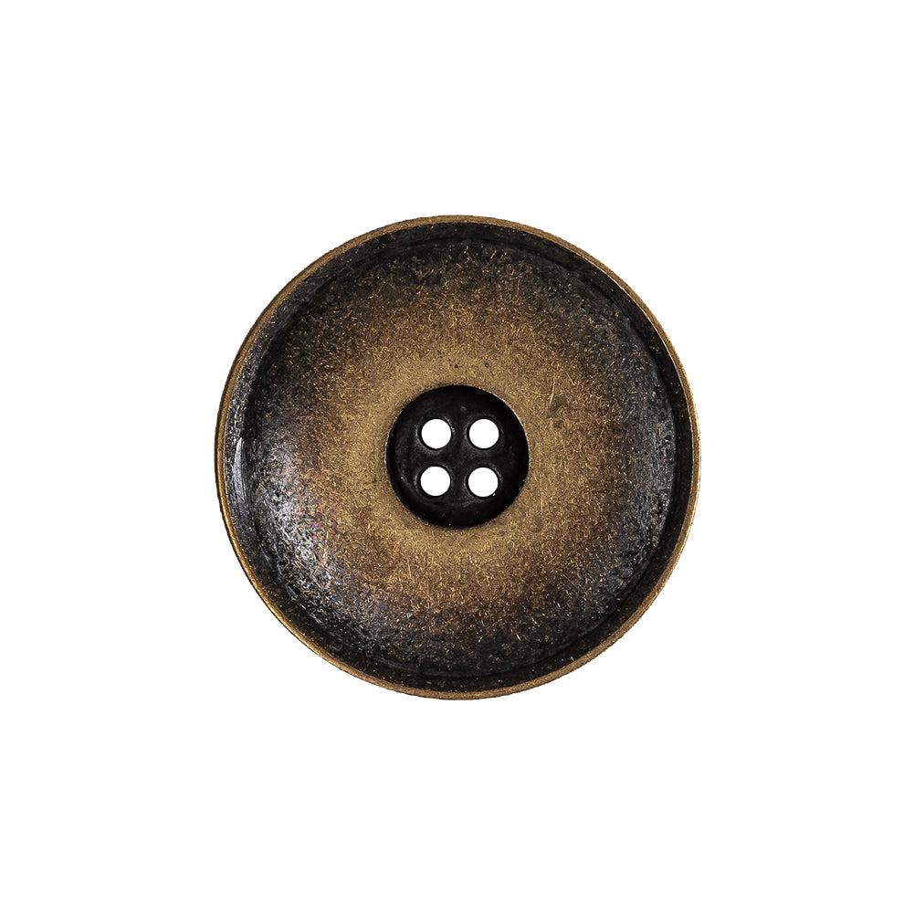 Weathered Brass Narrow Rim Low Convex 4-Hole Metal Button - 36L/23mm - Joann Fabrics