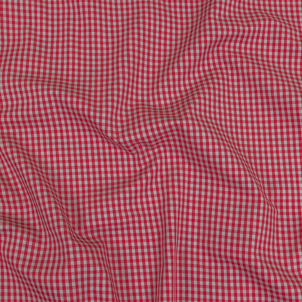 Red and Gray Checked Cotton and Polyester Shirting - Joann Fabrics