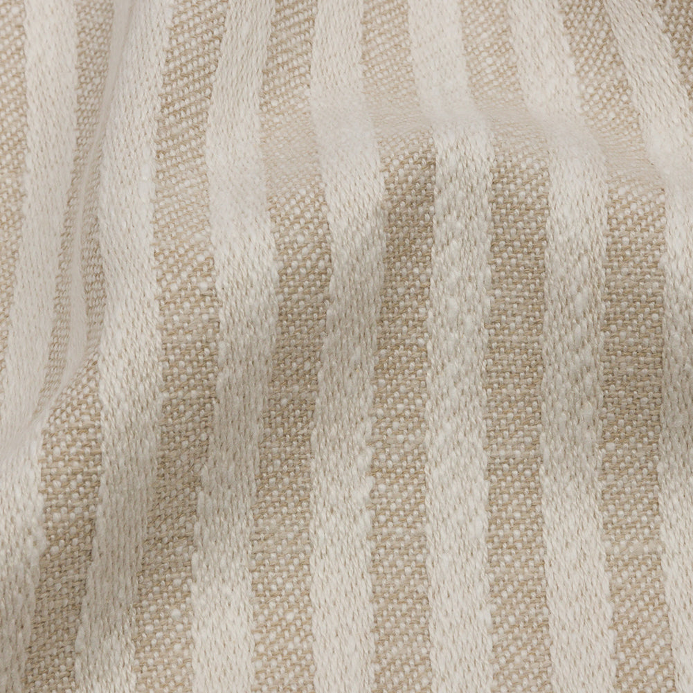 Cotton and Polyester Woven - Linen - Raised Stripes - British Imported - Joann Fabrics