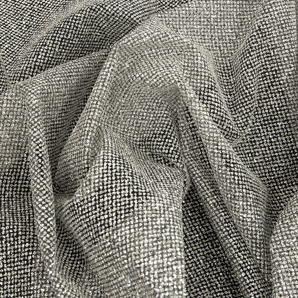Tulle with Metallic Platinum Glitter - Nine Iron - Platina Collection - Joann Fabrics