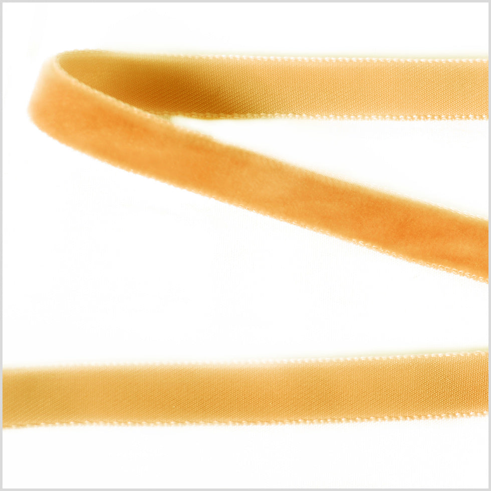 Single Faced Velvet Ribbon Made in Italy - 3/8