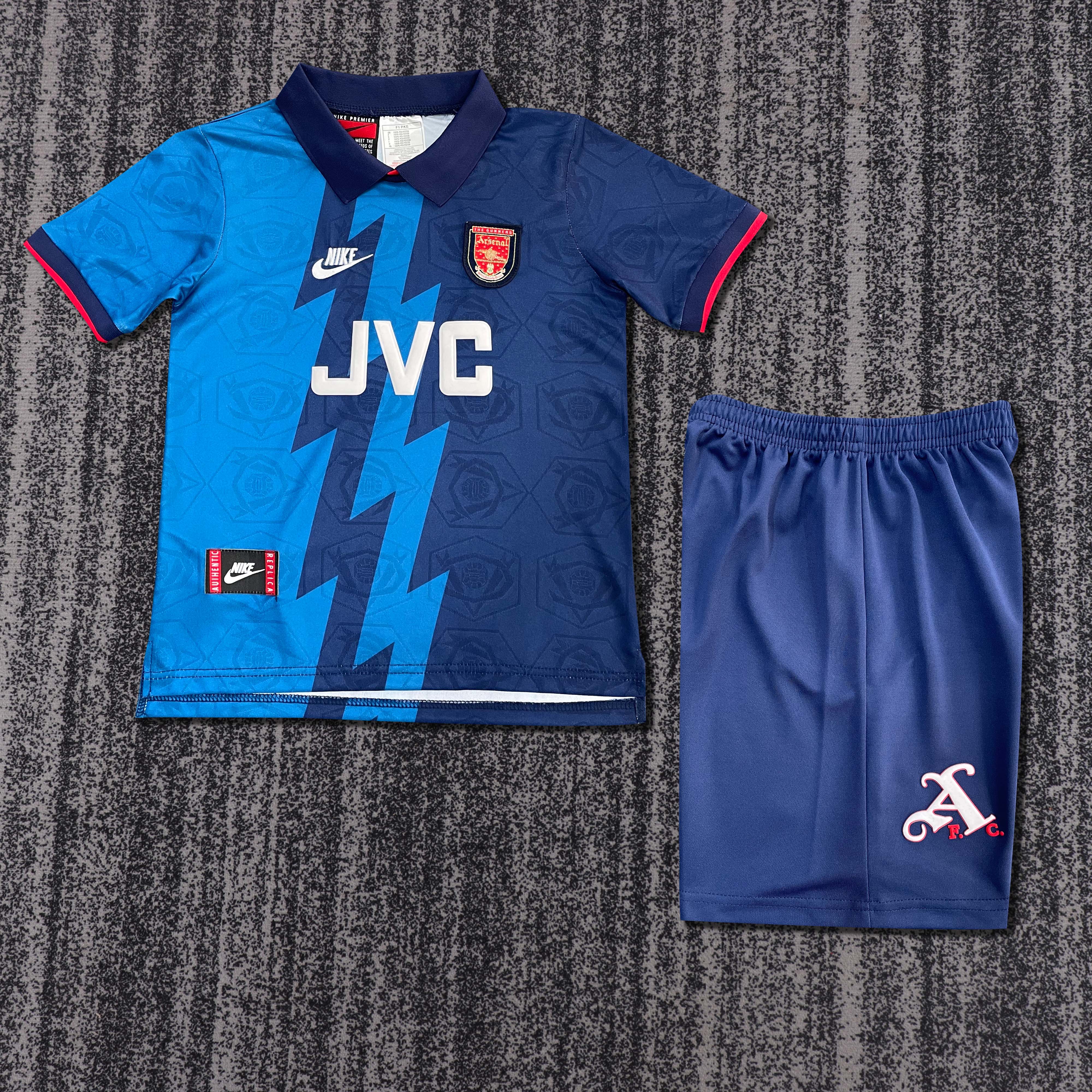 1995-1996 Retro Arsenal Away Football Shirt 1:1 Thai Quality Kids Size