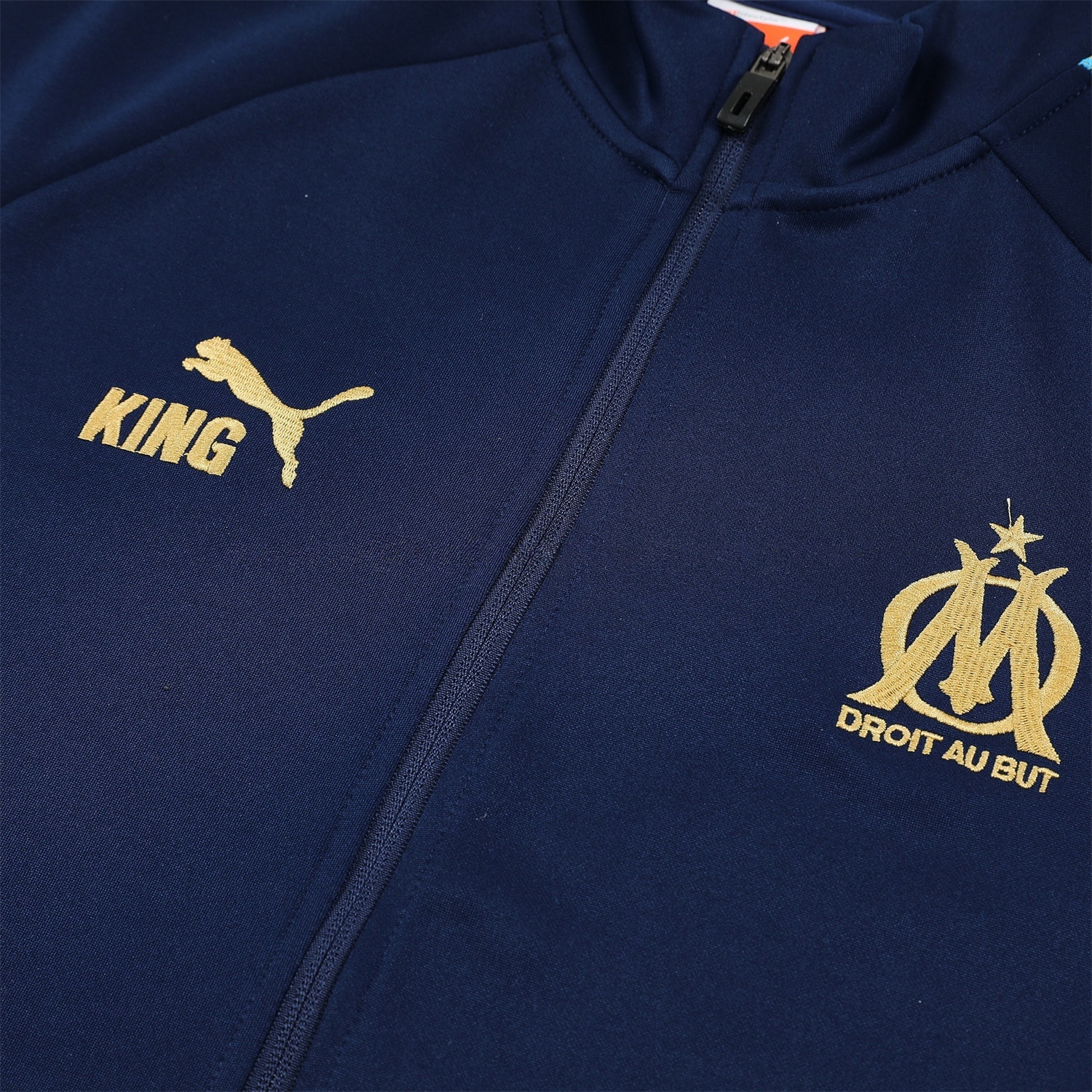 Marseille 25-26 Long Sleeve Training Set - Dark Blue Top & Pants - UnitedFutballJersey