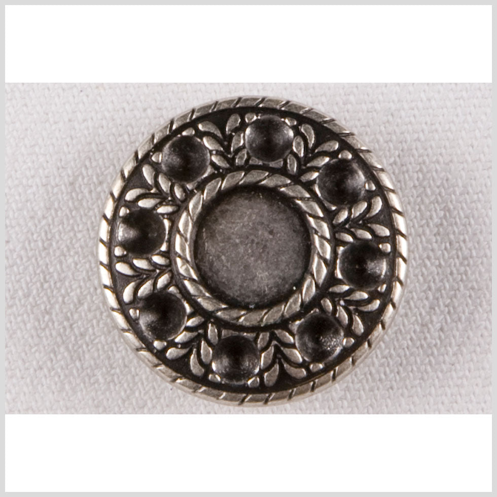 Silver Decorative Metal Shank-Back Coat Button - 40L/25.5mm - Joann Fabrics