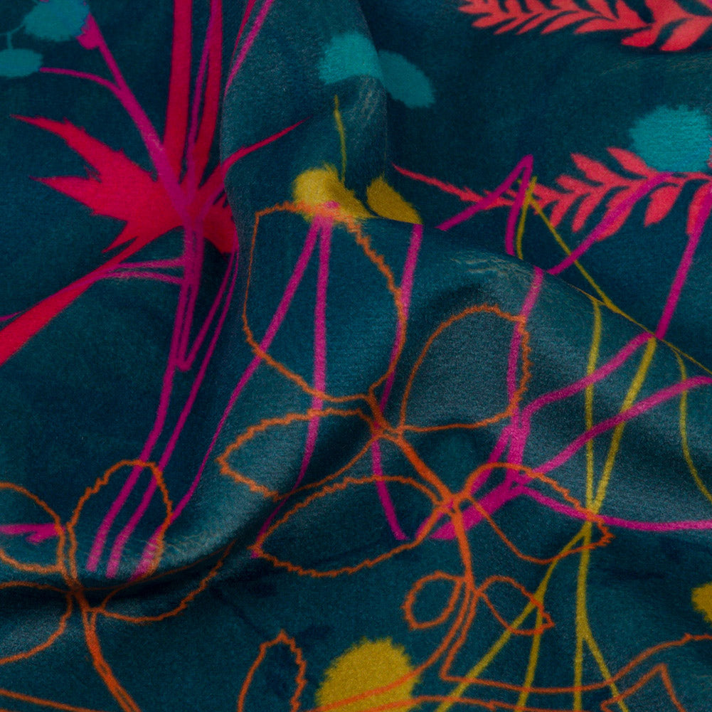 Drapery Velvet - Rainbow Forest Silhouettes - British Imported - Joann Fabrics