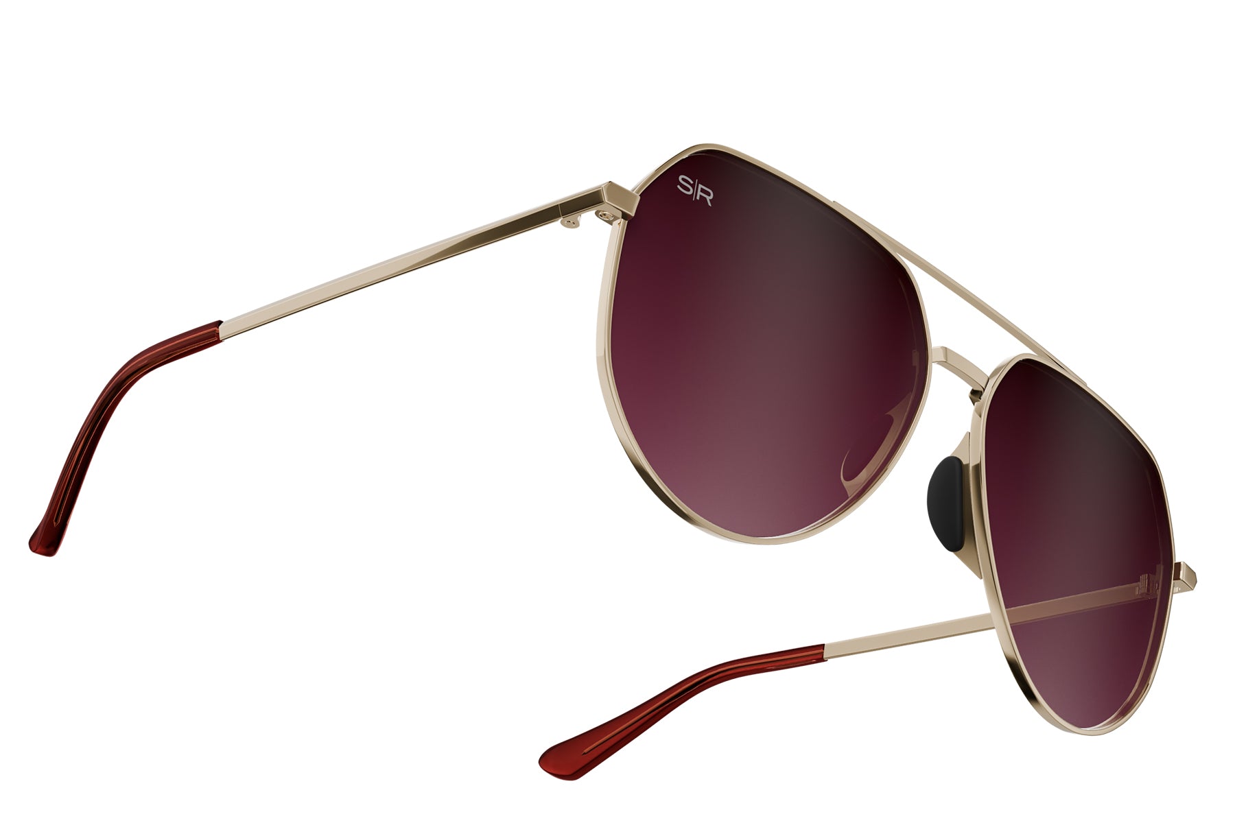 Tangle Free Aviator Hex – Cherry Fade Polarized