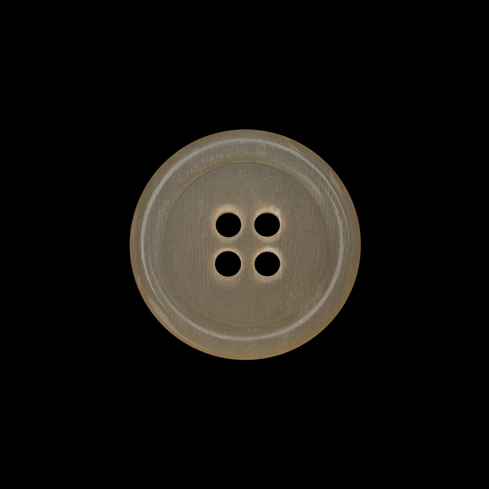 Plastic 4-Hole Button - 32L/20mm - Translucent Beige Rolled Rim - Joann Fabrics