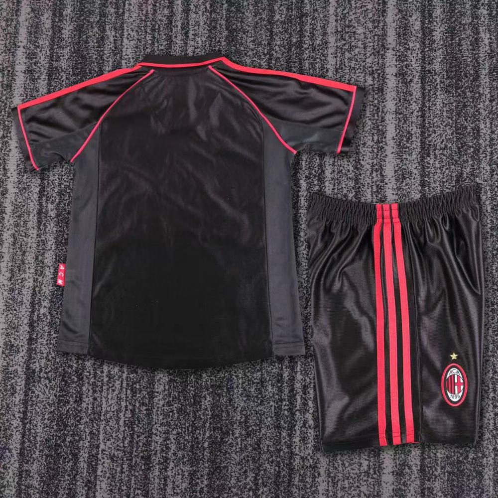 1998-1999 Retro AC Milan Third Away Football Shirt 1:1 Thai Quality Kids Size