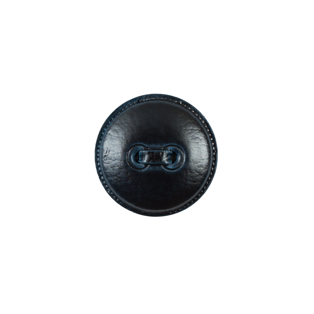 Italian Navy Faux Leather Plastic Button - 24L/15mm - Joann Fabrics