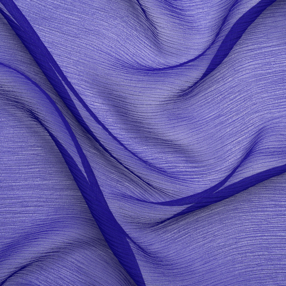 Crinkled Silk Chiffon - Mazarine Blue - Premium Collection - Joann Fabrics