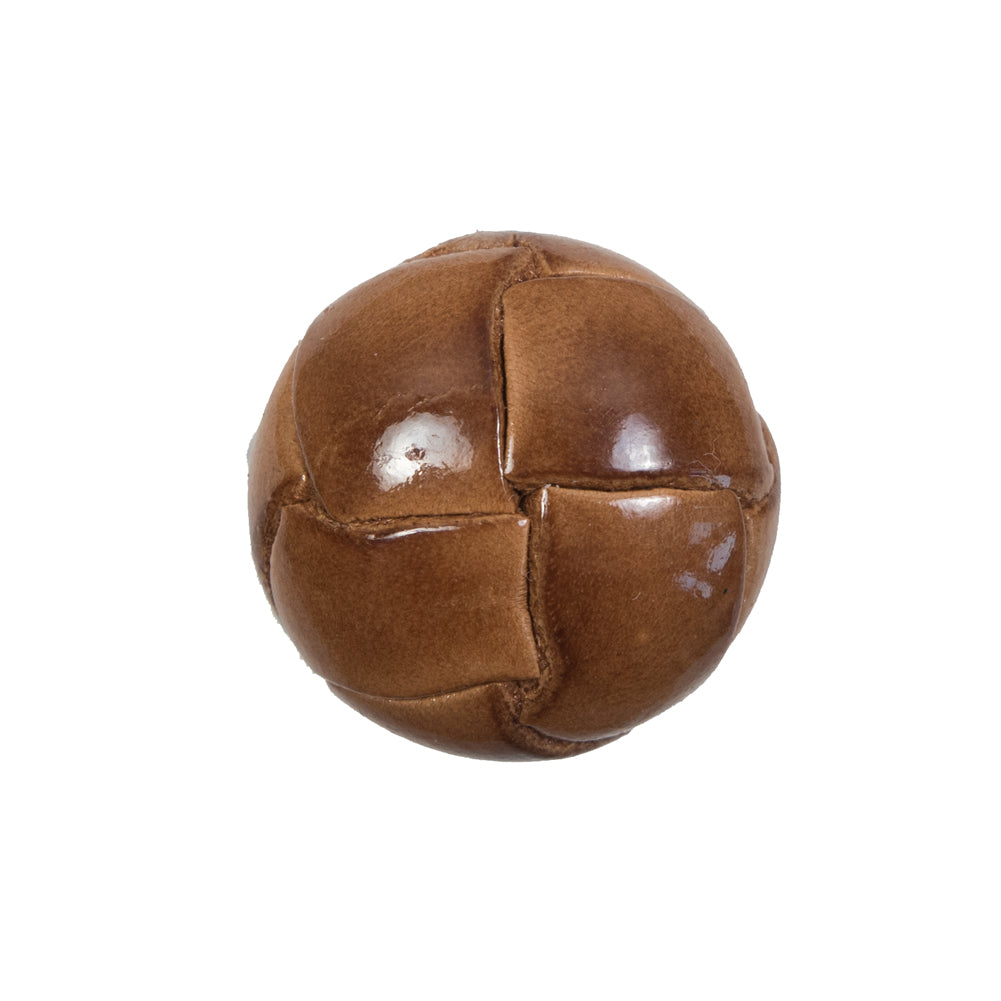 Lacquered Natural Leather Button - 36L/23mm - Joann Fabrics