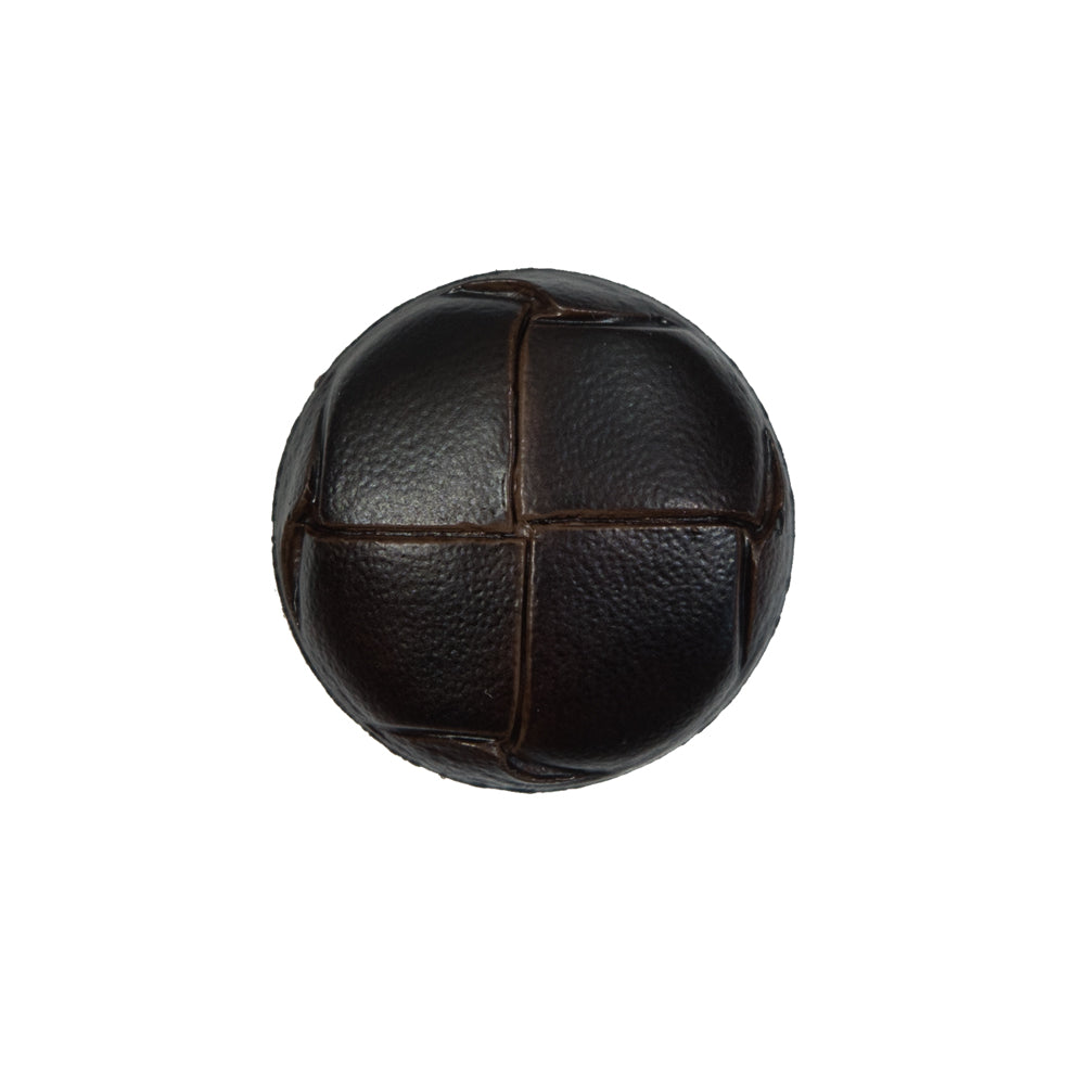 Brown Faux Leather Shank Back Button - 32L/20mm - Joann Fabrics