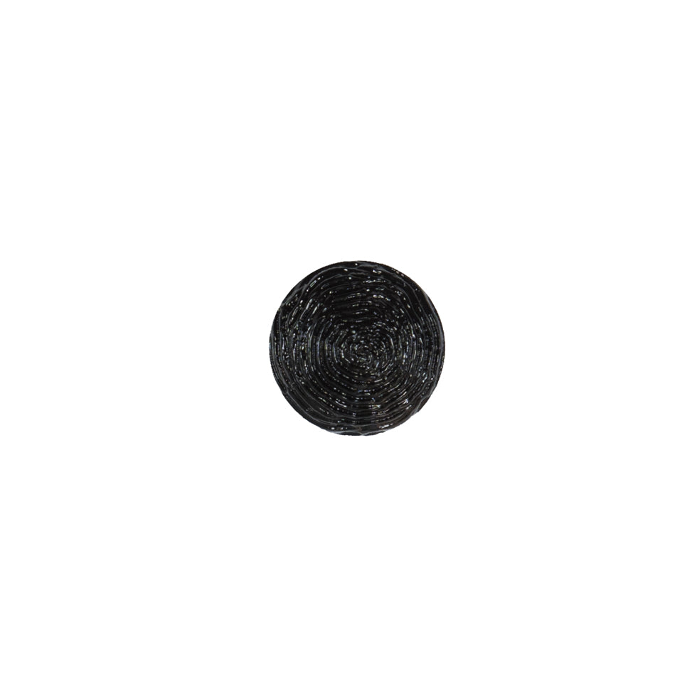 Italian Black Spiral Etched Plastic Button - 16L/10mm - Joann Fabrics