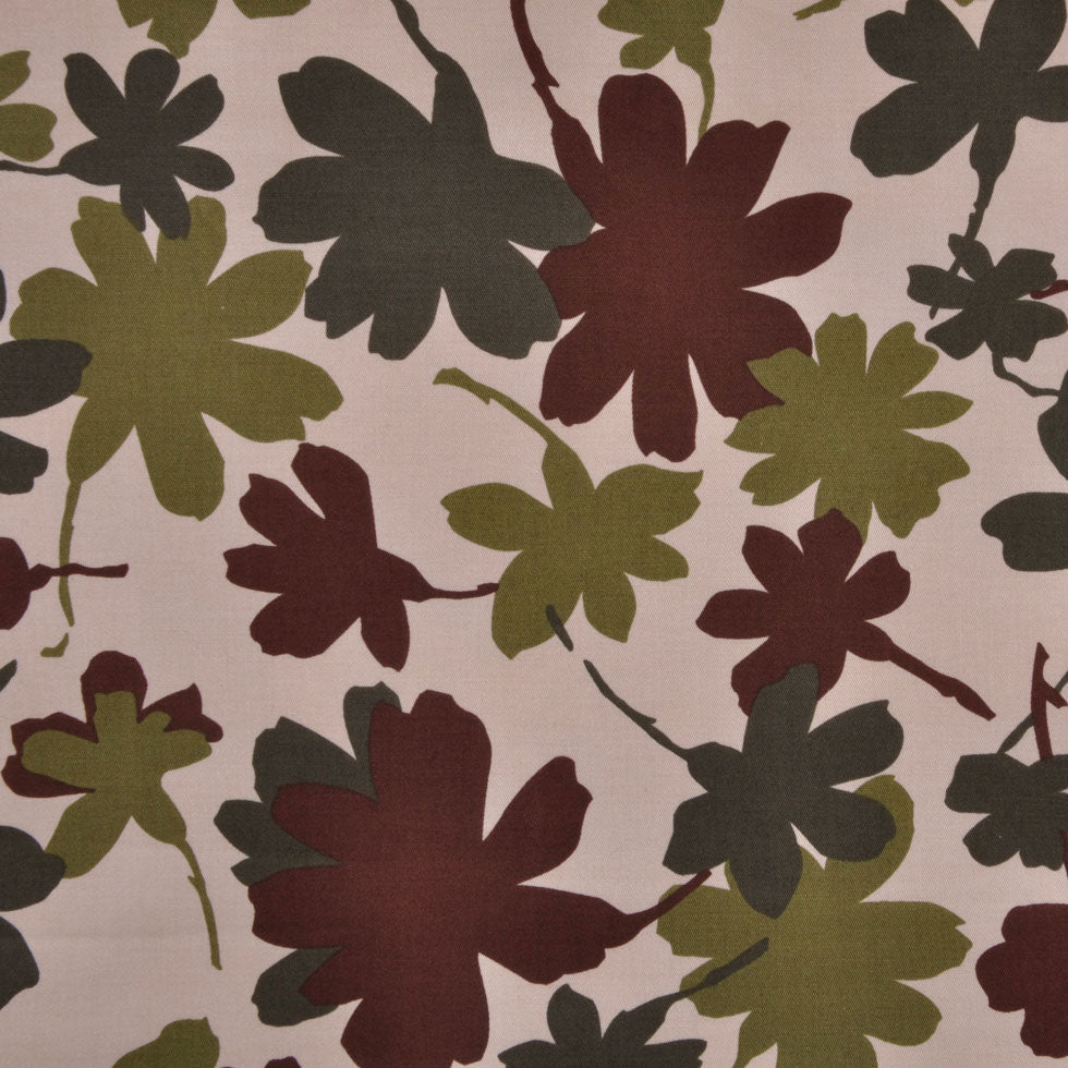 Camo Colored Floral Cotton-Lycra Twill - Joann Fabrics