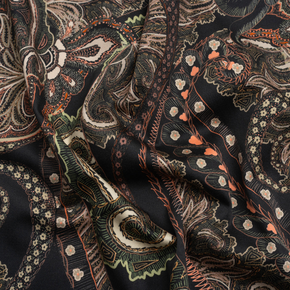 Mood Exclusive Black Octopus's Garden Stretch Cotton Sateen - Joann Fabrics