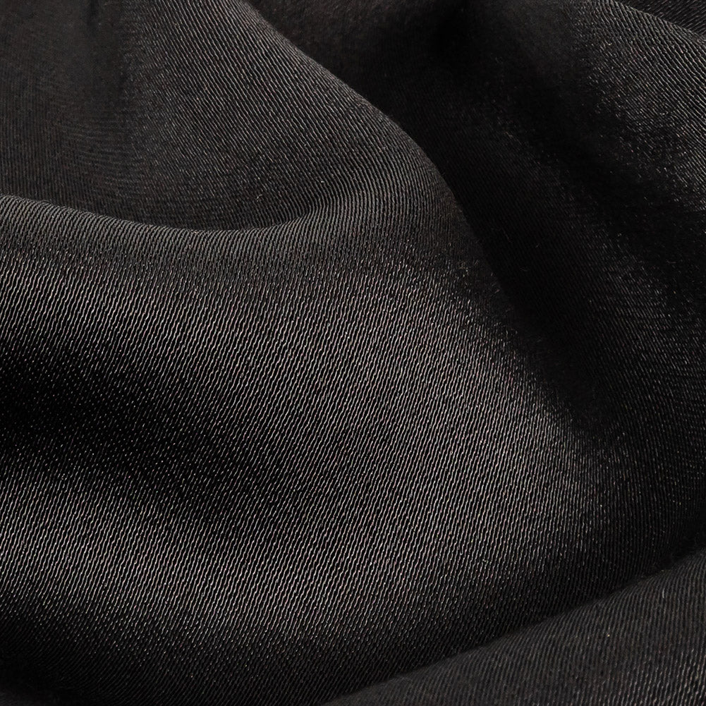 Famous Australian Designer Black Heavy Drape Viscose Sateen - Joann Fabrics