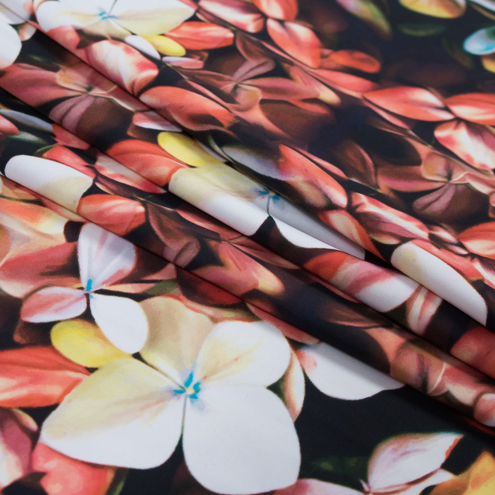 Warm Floral Caye UV Protective Compression Swimwear Tricot with Aloe Vera Microcapsules - Joann Fabrics