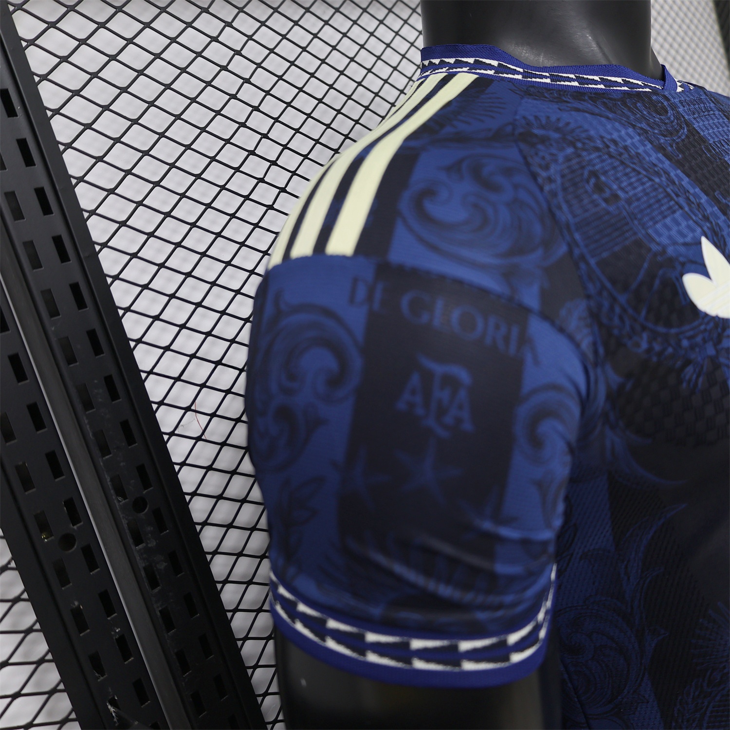 Argentina 2026 Dark Blue And Black Pattern Sun Special Edition Jersey - Player Version - UnitedFutballJersey