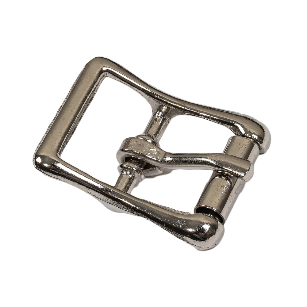 Silver Bent Organic Rectangle Metal Buckle - 1