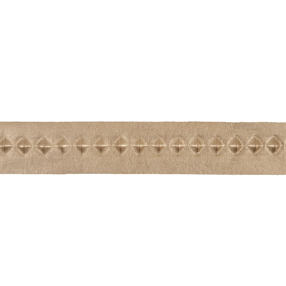 Italian Gold Stud Embossed Faux Leather - 1.75