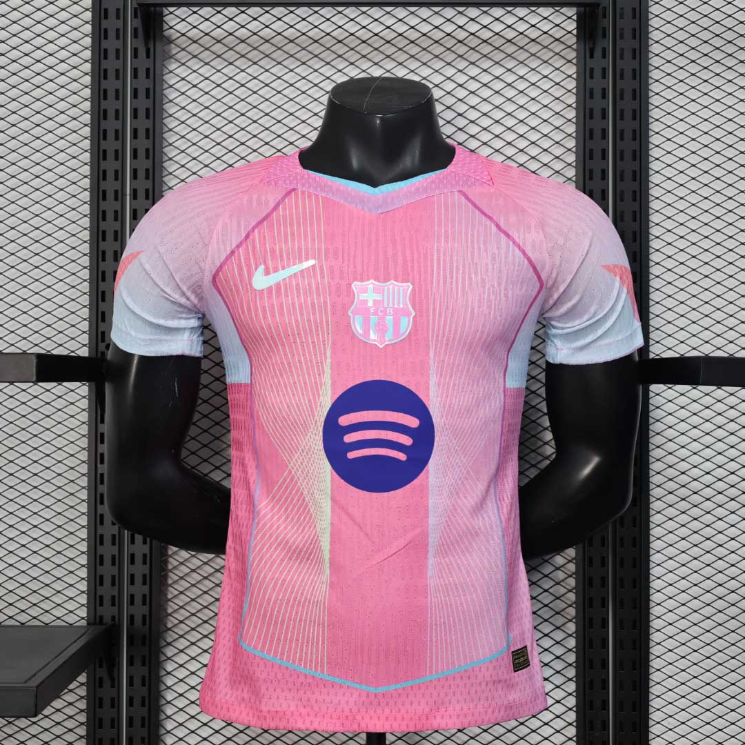 2025/2026 Barcelona Player Version Special Edition Pink Football Jersey 1:1 Thai quality