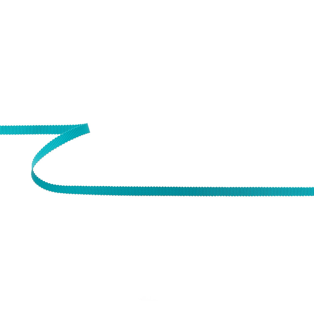 Turquoise Petersham Grosgrain Ribbon - 0.25