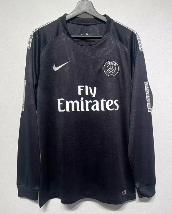 2017/2018 Long Sleeve Retro Paris Saint-Germain Third Away Football Jersey 1:1 Thai Quality