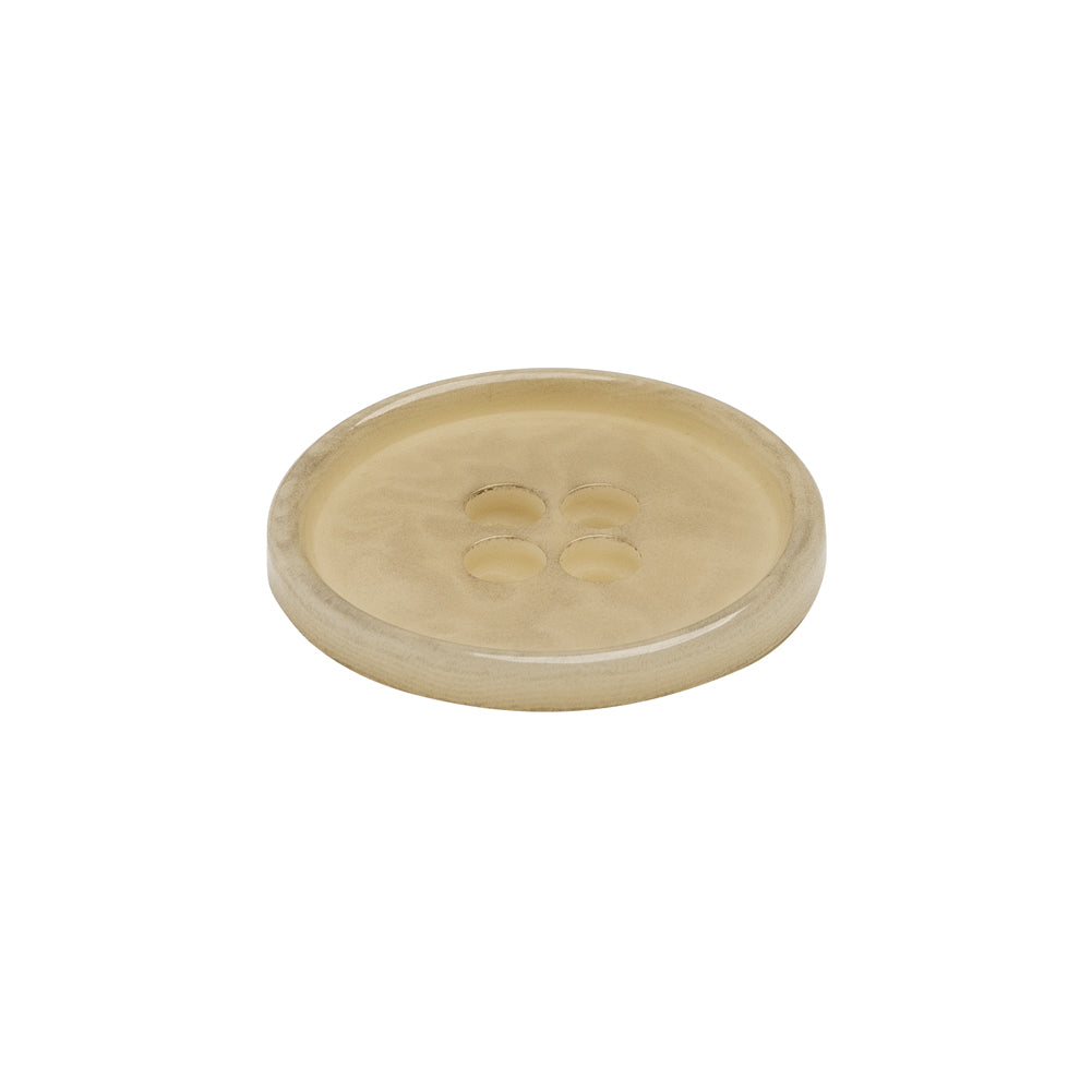 Horn 4-Hole Button - 34L/21.5mm - Ivory Narrow Rim - Joann Fabrics