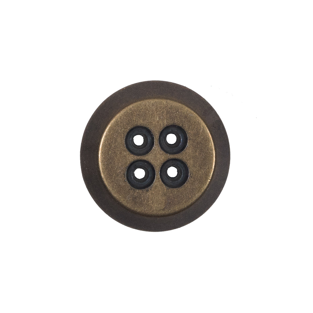 Italian Gold Metal 4-Hole Button - 36L/23mm - Joann Fabrics