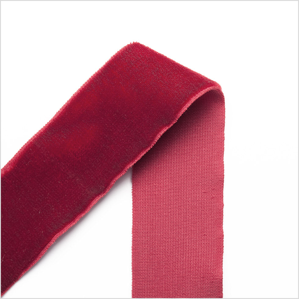 Red Stretch Velvet Ribbon - 0.875