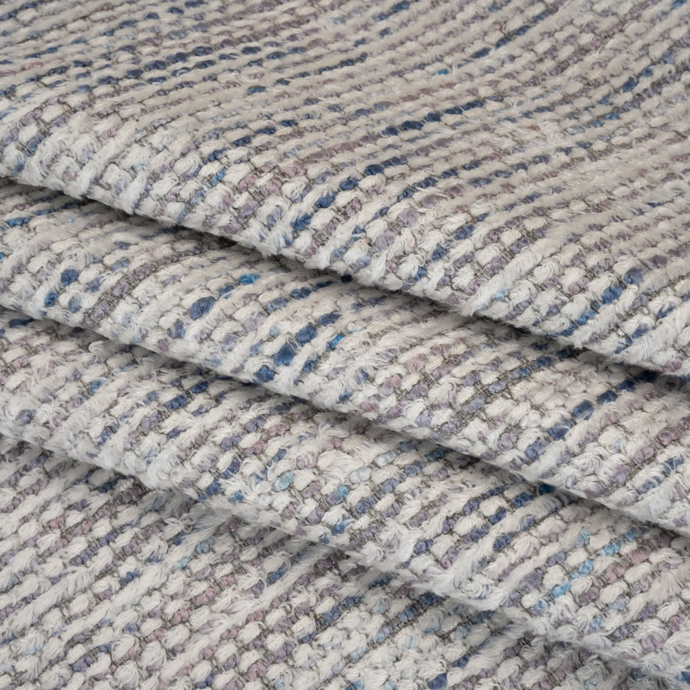 Recycled Olefin and Acrylic Upholstery Boucle and Chenille Tweed - Dusk Stripes - Virginia Collection - Joann Fabrics