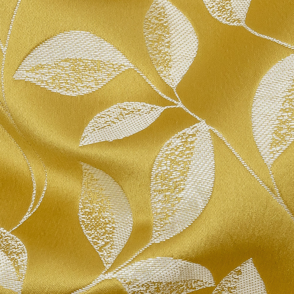 Satin-Faced Jacquard - Sunflower Foliage - British Imported - Joann Fabrics