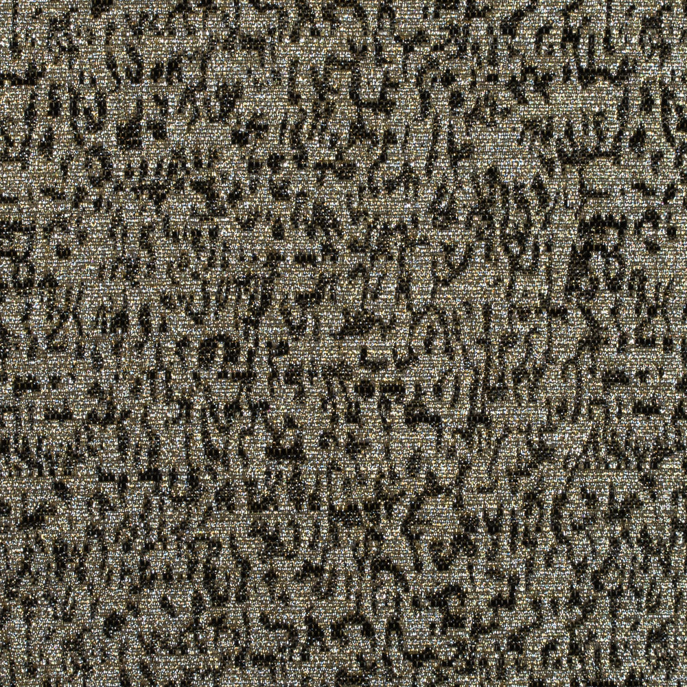 Metallic Gold and Black Abstract Jacquard - Joann Fabrics