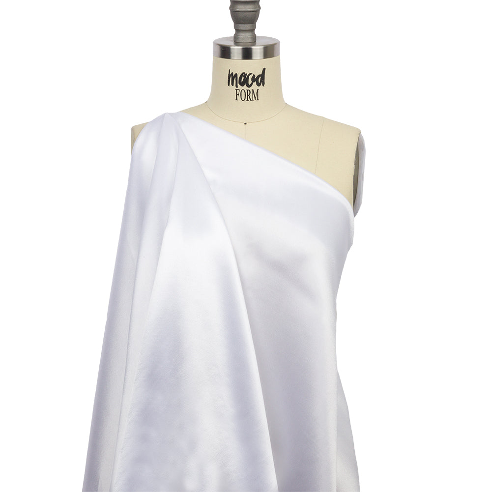 Sustainable Viscose Fluid Satin - White - Mood Exclusive Elliana Collection - Joann Fabrics