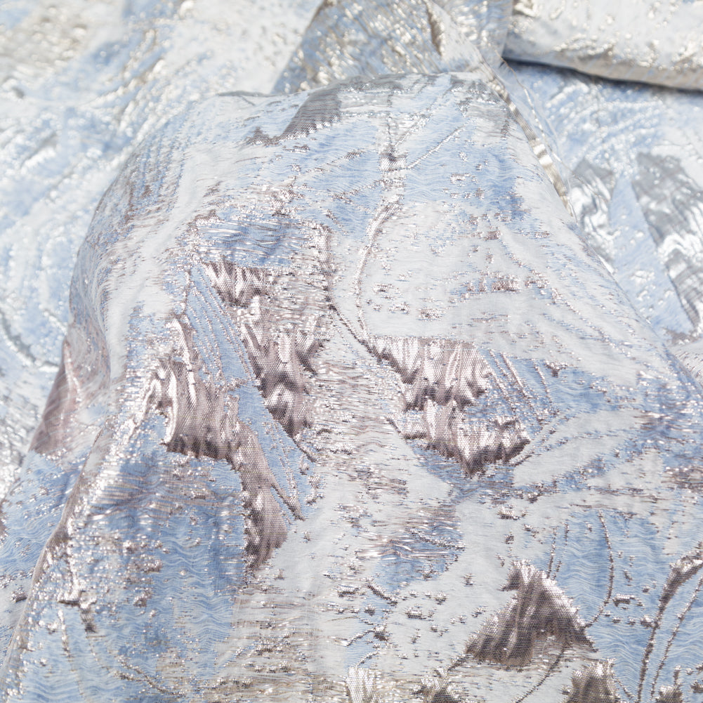 Metallic Golden Egg, Plein Air and Kentucky Blue Abstract Luxury Brocade - Joann Fabrics