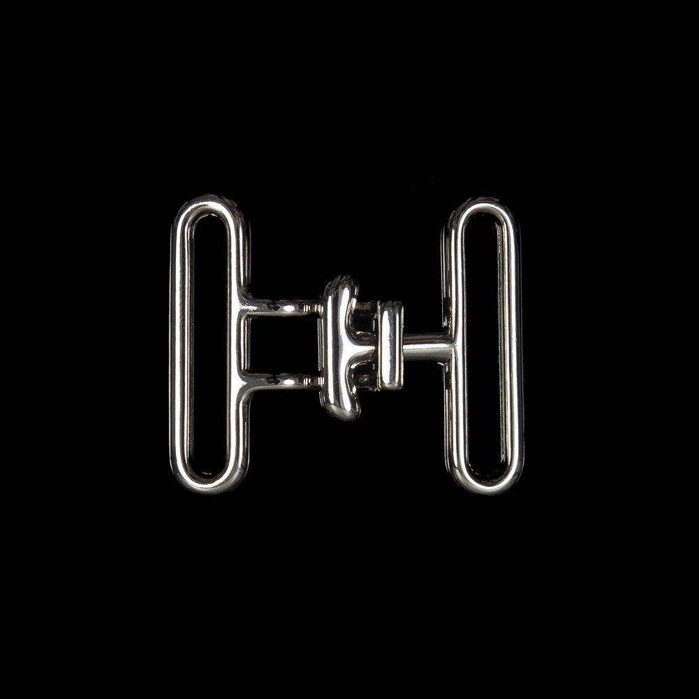 Italian Silver Buckle Closure - 1.625