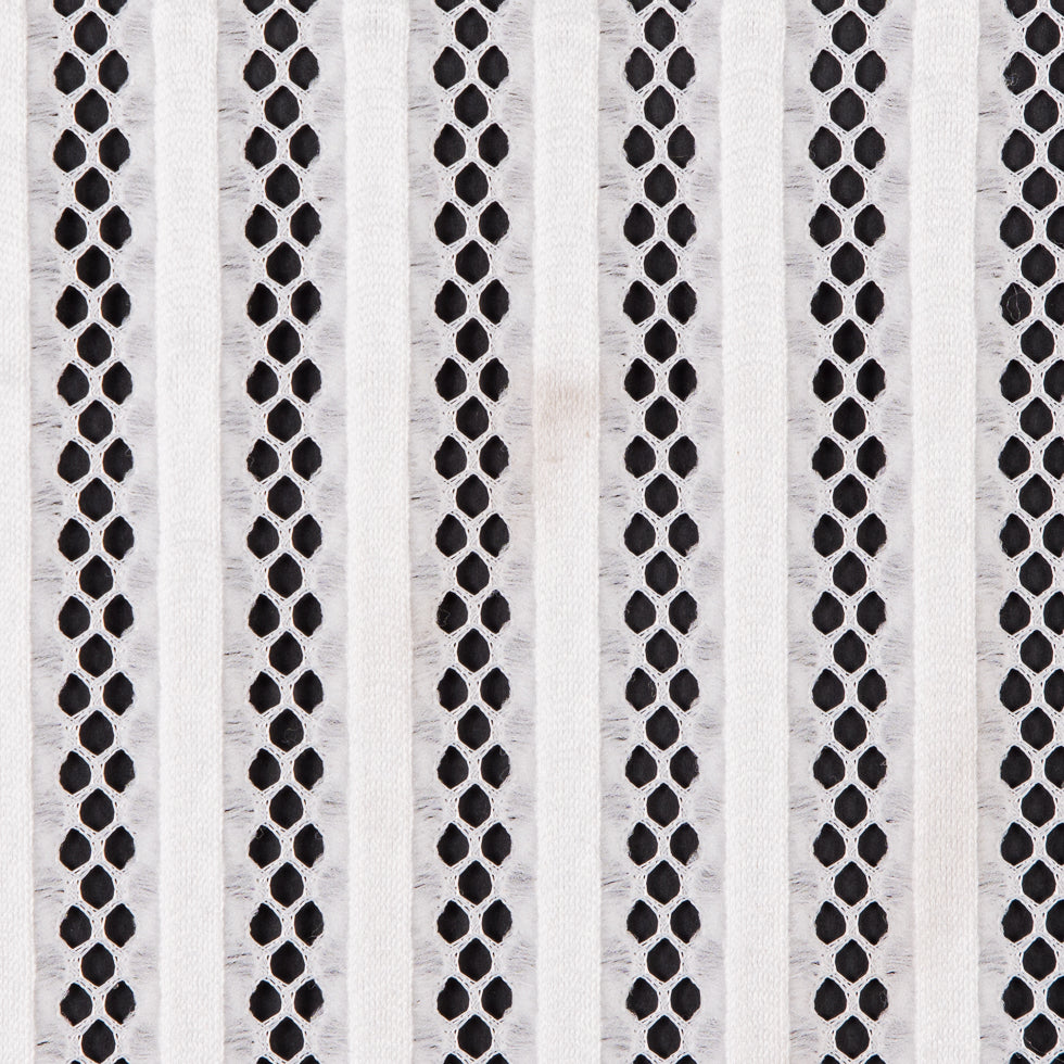 Ecru Ribbed Knit/Novelty Netting - Joann Fabrics