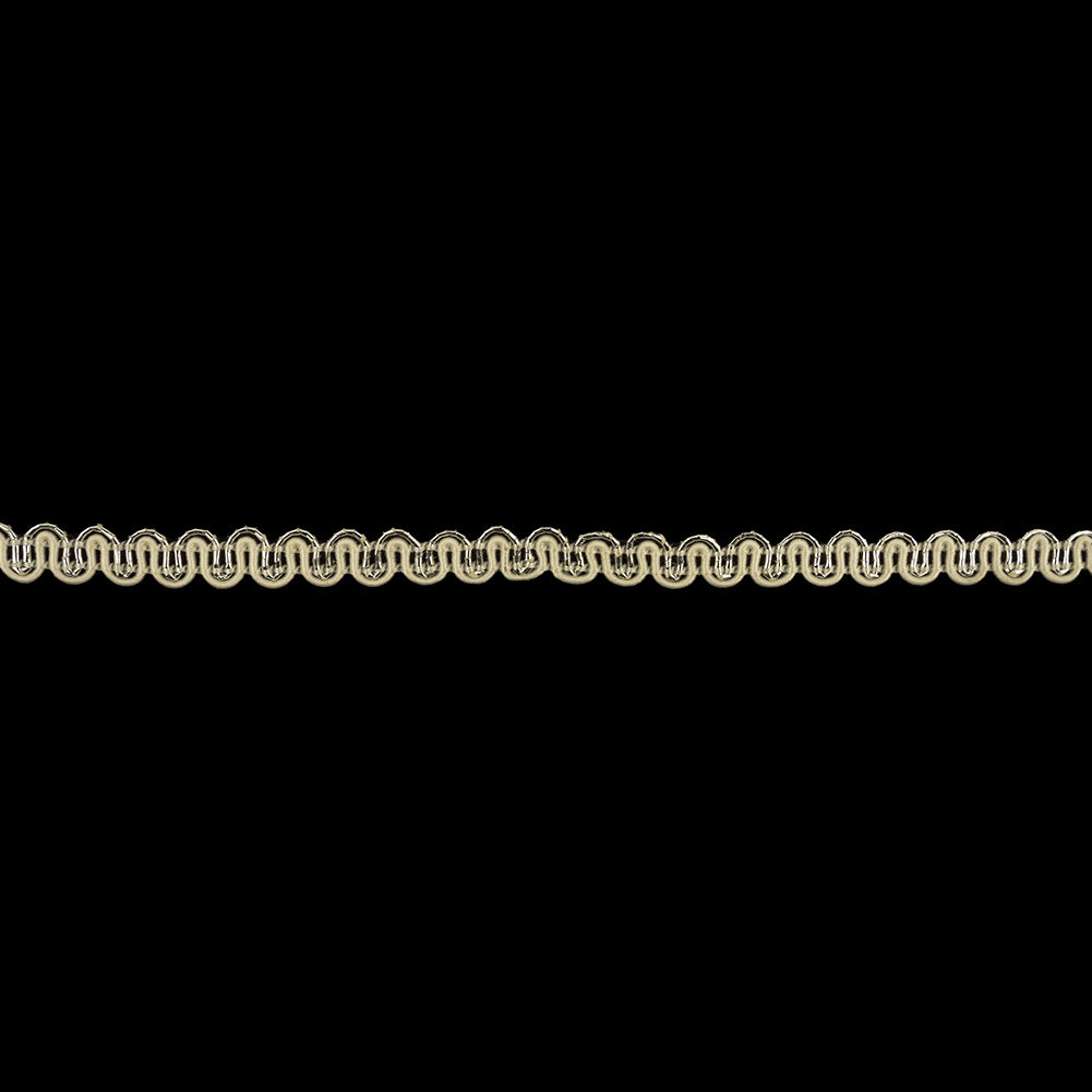 Icicle and Metallic Silver Waves Gimp Braided Trim - 0.25