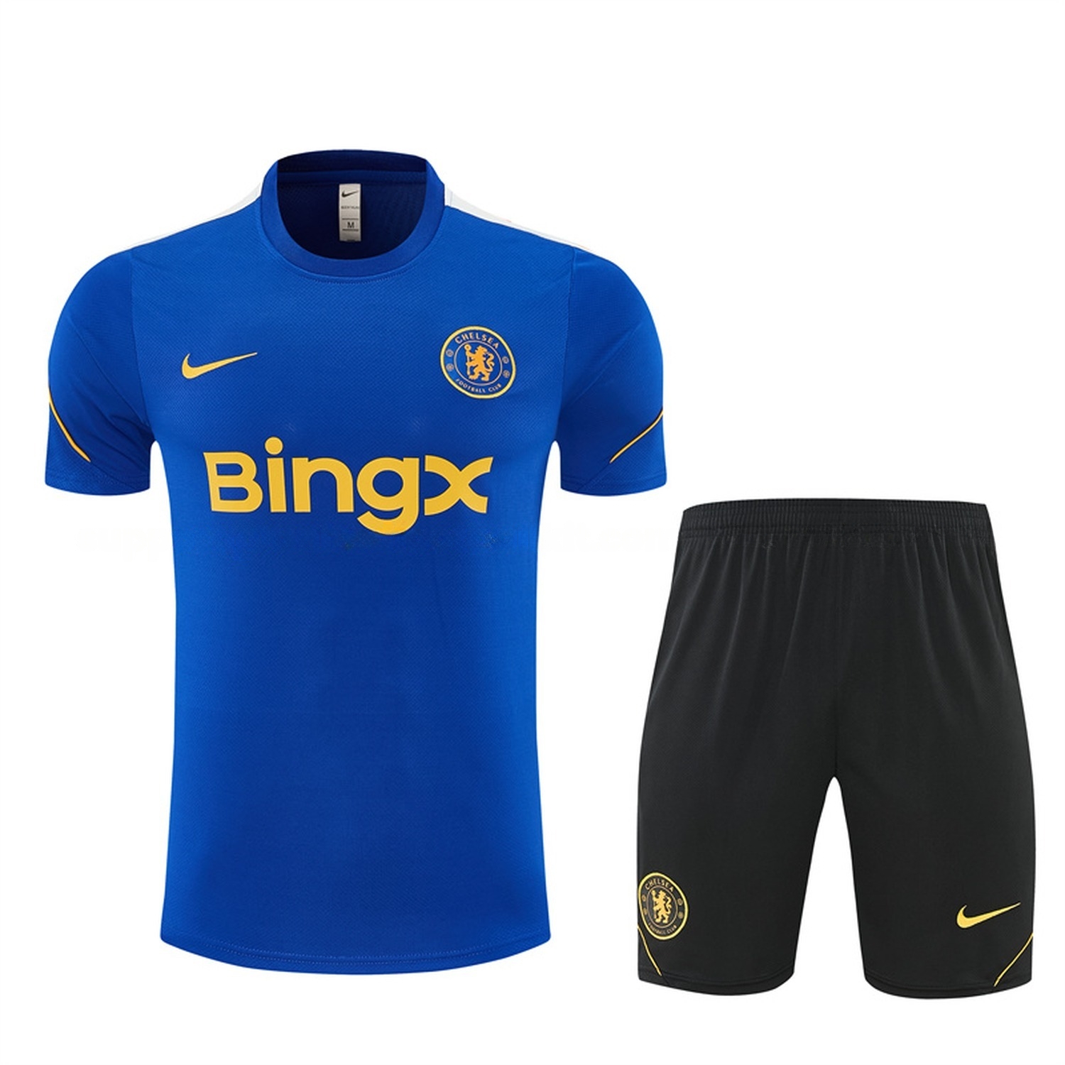 C.H.E.L.S.E.A 26-27 Short-Sleeve Training Set - Royal Blue Top & Black Shorts - UnitedFutballJersey
