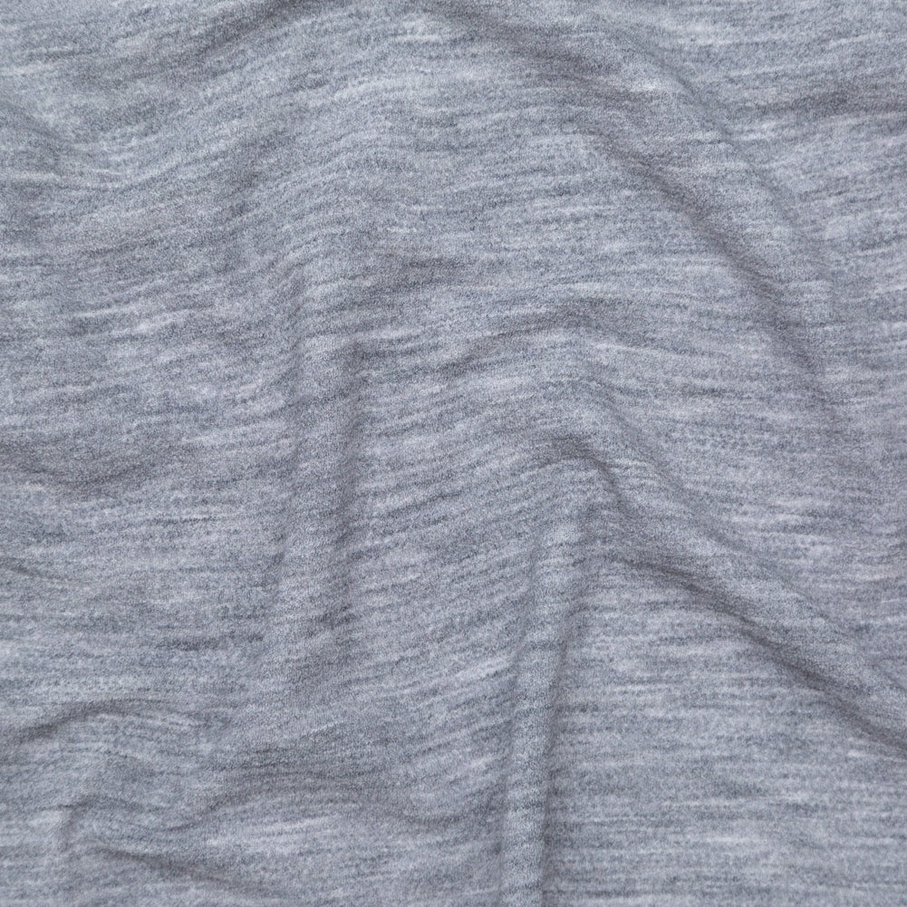 Italian Heathered Light Gray Creped Stretch Knit - Joann Fabrics