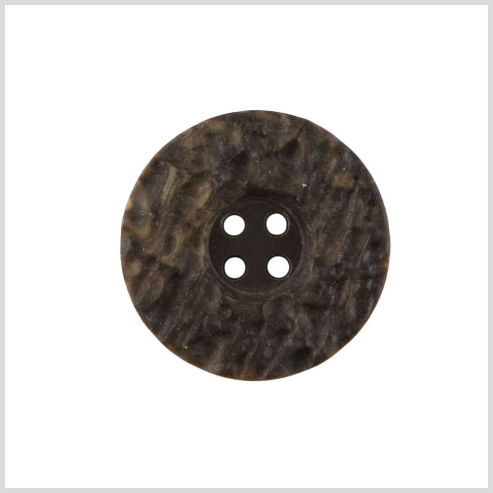 Plastic 4-Hole Button - 40L/25.5mm - Charcoal and Brown Textured Stone Look - Joann Fabrics