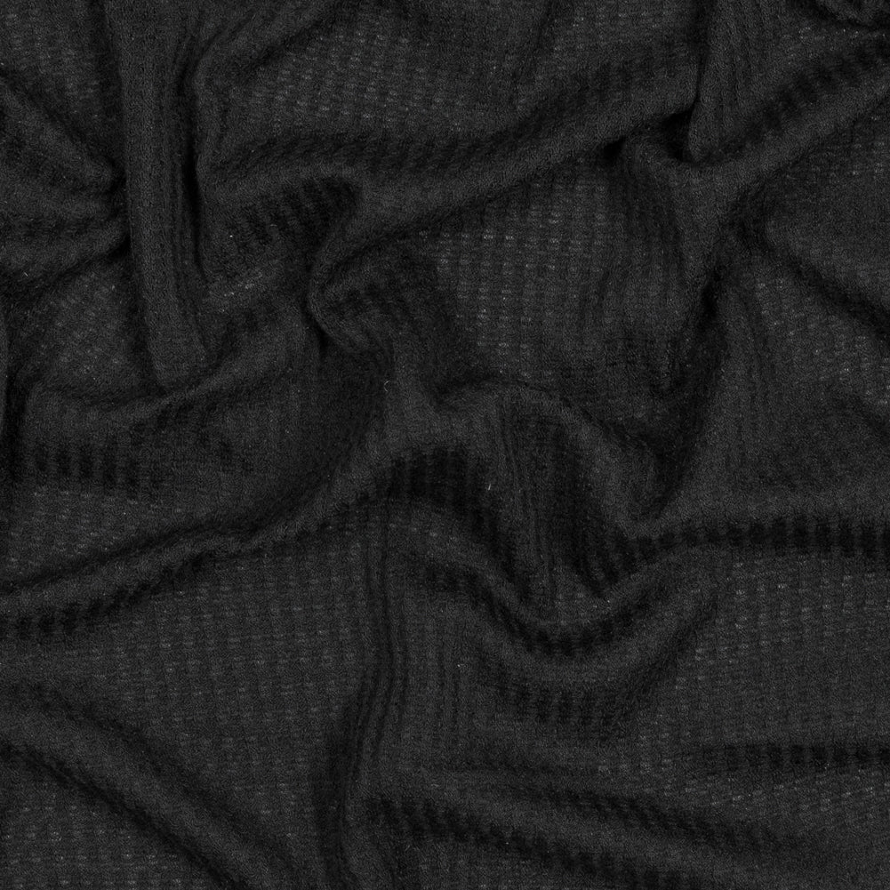 Waffle Sweater Knit - Black - Percy Collection - Joann Fabrics