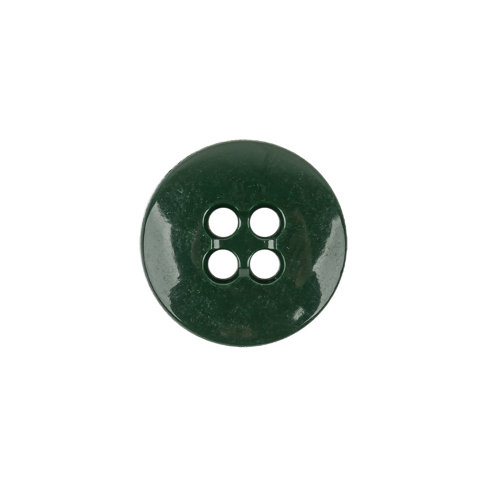 Hunter Green Low Convex 4-Hole Plastic Button - 27L/17mm - Joann Fabrics
