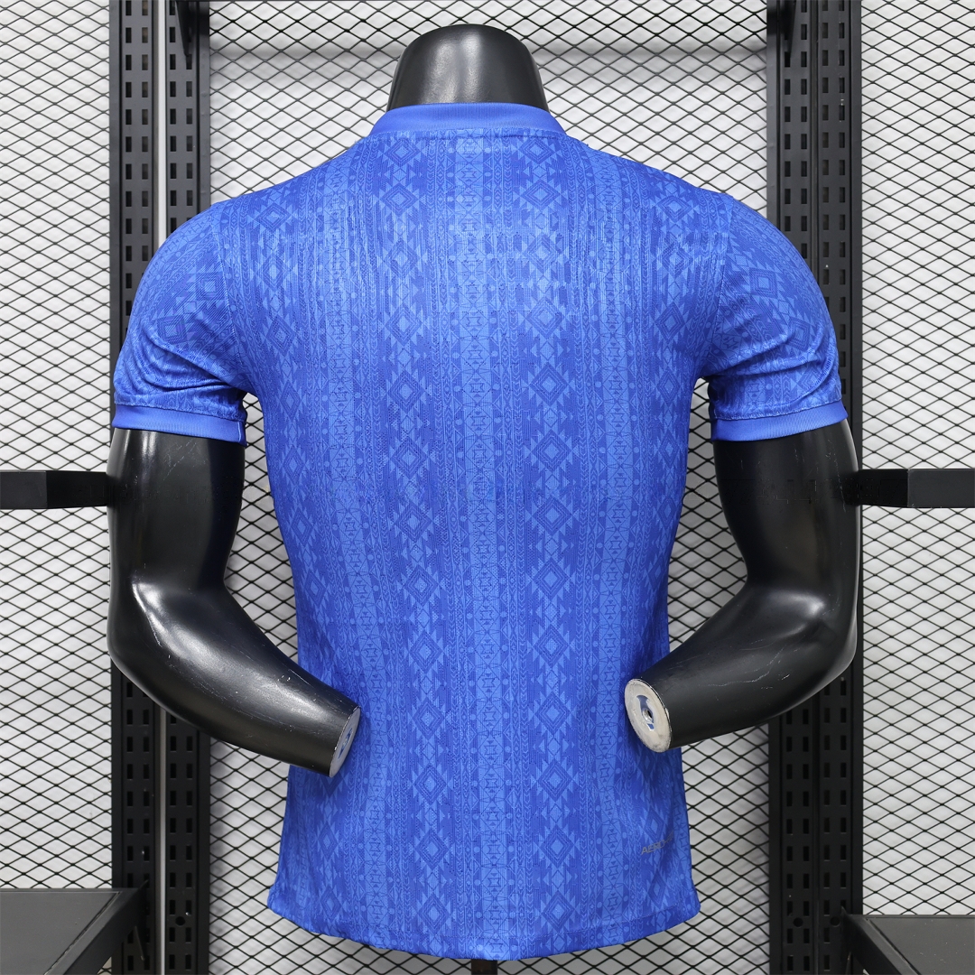 Brazil 2026 Diamond Texture Blue Special Jersey - Player Version - UnitedFutballJersey