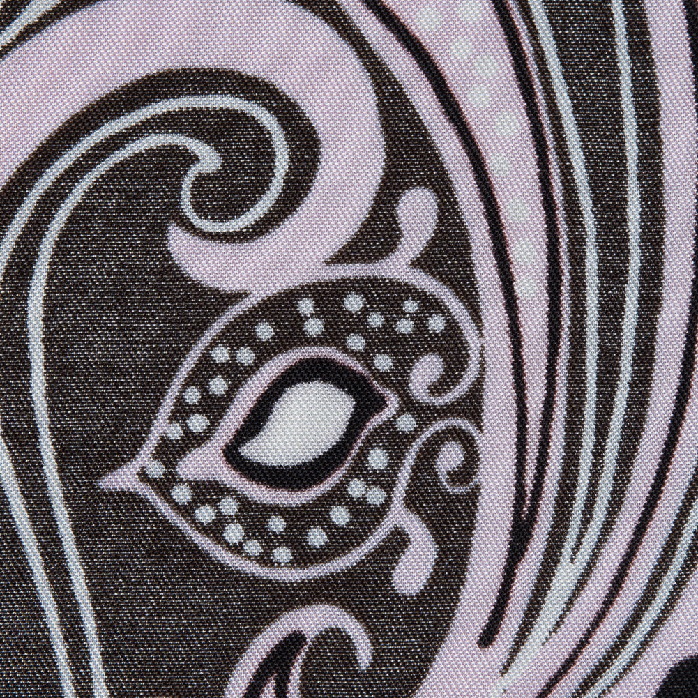 Lilac and Brown Paisley Border Printed Panel - Joann Fabrics